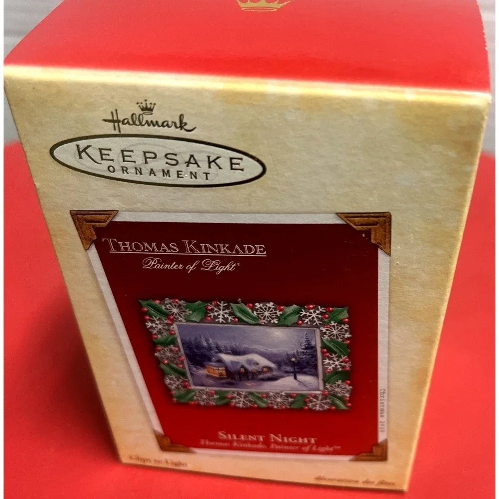 2005 Hallmark Keepsake Christmas Ornament Silent Night‎ Thomas Kinkade Painter